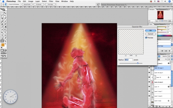 Creation of burned men: Step 39